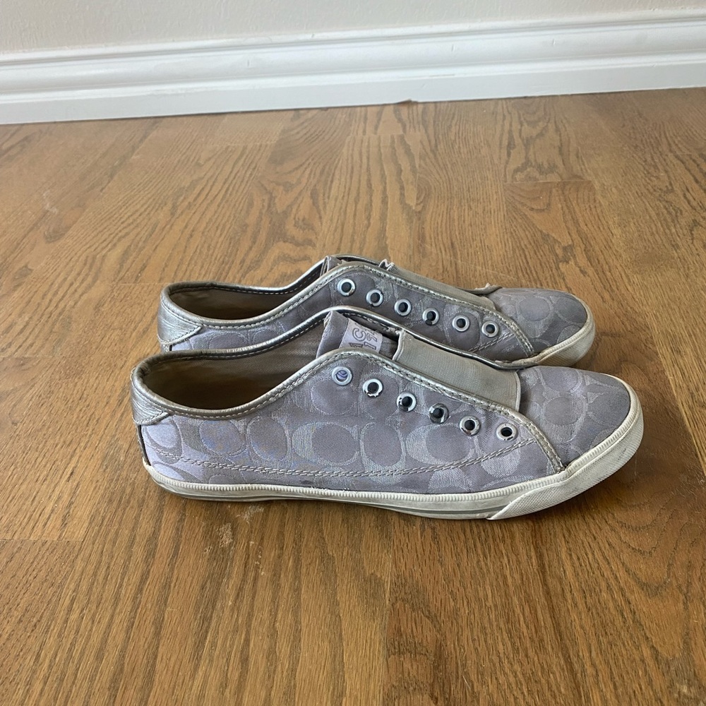 Coach Shoes Leather Slip On Tennis Shoes Athletic Sneakers Coach Poppy